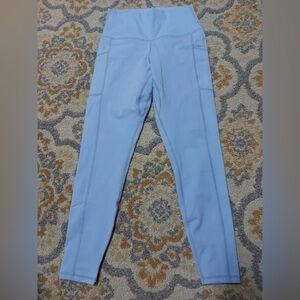 Sunzel light blue cropped leggings with pockets